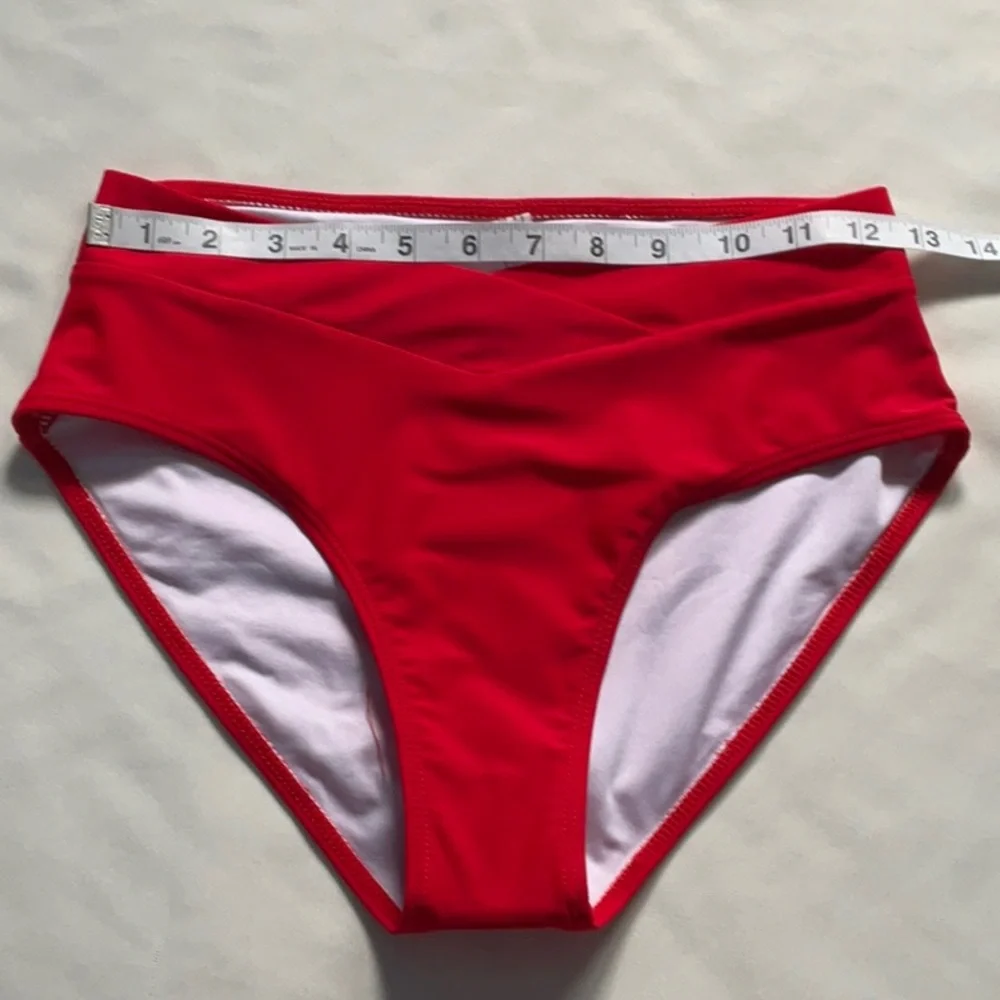 Shekini Red Bikini Set Two Piece Womens Size S - Picture 6 of 8
